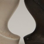 Salt and Pepper, black and white woodfired&nbsp;(detail)